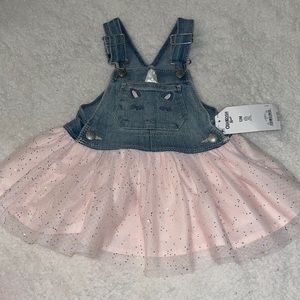 Oshkosh overall tutu dress NWT